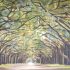 Trees in Savannah Georgia commission painting by Josef Berliner.